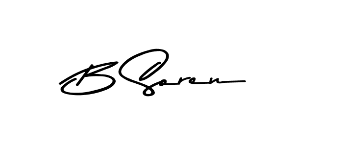 How to make B Soren signature? Asem Kandis PERSONAL USE is a professional autograph style. Create handwritten signature for B Soren name. B Soren signature style 9 images and pictures png