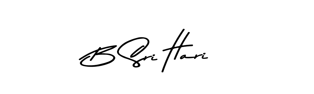 Make a beautiful signature design for name B Sri Hari. With this signature (Asem Kandis PERSONAL USE) style, you can create a handwritten signature for free. B Sri Hari signature style 9 images and pictures png