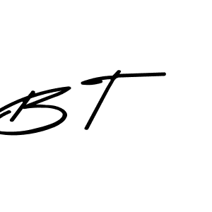 How to make B T signature? Asem Kandis PERSONAL USE is a professional autograph style. Create handwritten signature for B T name. B T signature style 9 images and pictures png