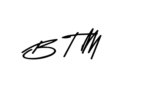 How to make B T M name signature. Use Asem Kandis PERSONAL USE style for creating short signs online. This is the latest handwritten sign. B T M signature style 9 images and pictures png