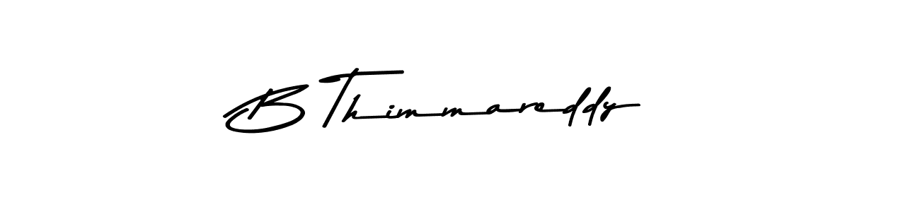The best way (Asem Kandis PERSONAL USE) to make a short signature is to pick only two or three words in your name. The name B Thimmareddy include a total of six letters. For converting this name. B Thimmareddy signature style 9 images and pictures png