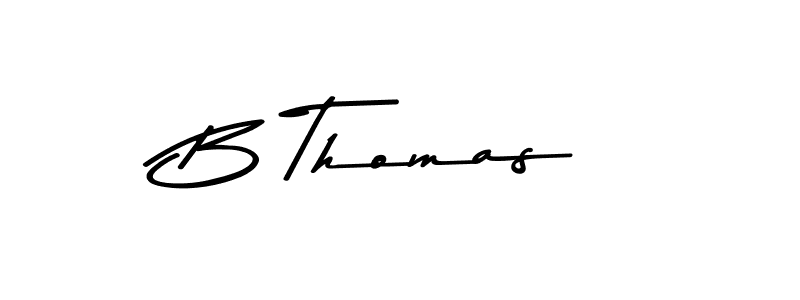 You should practise on your own different ways (Asem Kandis PERSONAL USE) to write your name (B Thomas) in signature. don't let someone else do it for you. B Thomas signature style 9 images and pictures png