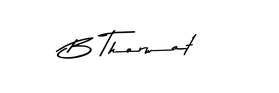 The best way (Asem Kandis PERSONAL USE) to make a short signature is to pick only two or three words in your name. The name B Thorwat include a total of six letters. For converting this name. B Thorwat signature style 9 images and pictures png