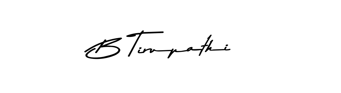 You should practise on your own different ways (Asem Kandis PERSONAL USE) to write your name (B Tirupathi) in signature. don't let someone else do it for you. B Tirupathi signature style 9 images and pictures png