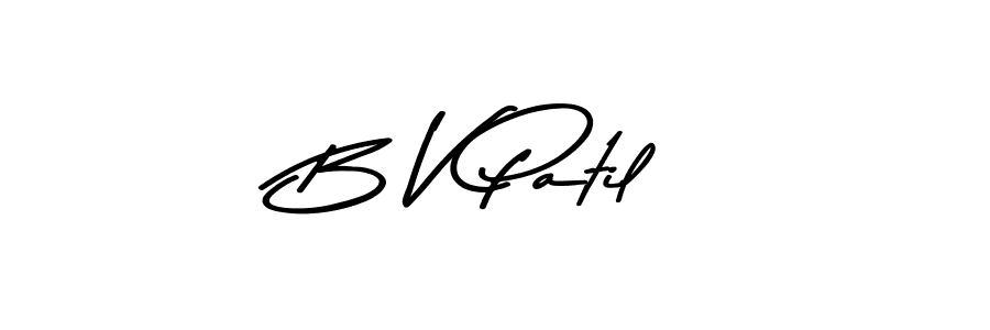 Use a signature maker to create a handwritten signature online. With this signature software, you can design (Asem Kandis PERSONAL USE) your own signature for name B V Patil. B V Patil signature style 9 images and pictures png
