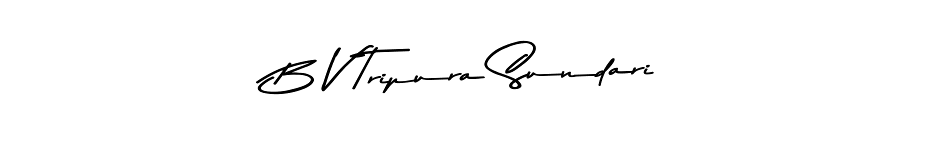 Use a signature maker to create a handwritten signature online. With this signature software, you can design (Asem Kandis PERSONAL USE) your own signature for name B V Tripura Sundari. B V Tripura Sundari signature style 9 images and pictures png