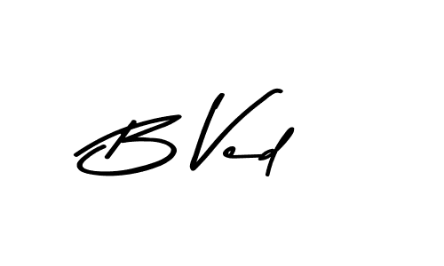 This is the best signature style for the B Ved name. Also you like these signature font (Asem Kandis PERSONAL USE). Mix name signature. B Ved signature style 9 images and pictures png