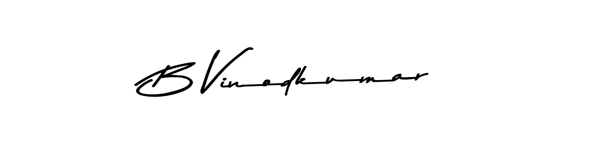 Use a signature maker to create a handwritten signature online. With this signature software, you can design (Asem Kandis PERSONAL USE) your own signature for name B Vinodkumar. B Vinodkumar signature style 9 images and pictures png