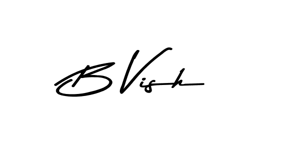 Use a signature maker to create a handwritten signature online. With this signature software, you can design (Asem Kandis PERSONAL USE) your own signature for name B Vish. B Vish signature style 9 images and pictures png