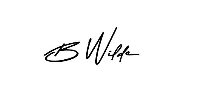 Use a signature maker to create a handwritten signature online. With this signature software, you can design (Asem Kandis PERSONAL USE) your own signature for name B Wilde. B Wilde signature style 9 images and pictures png