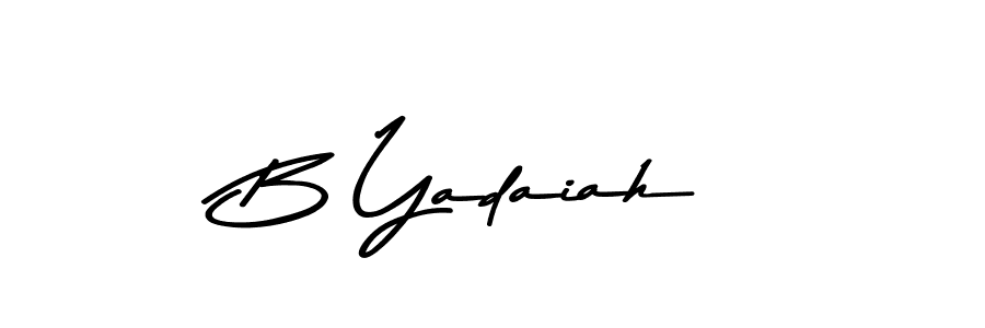 This is the best signature style for the B Yadaiah name. Also you like these signature font (Asem Kandis PERSONAL USE). Mix name signature. B Yadaiah signature style 9 images and pictures png