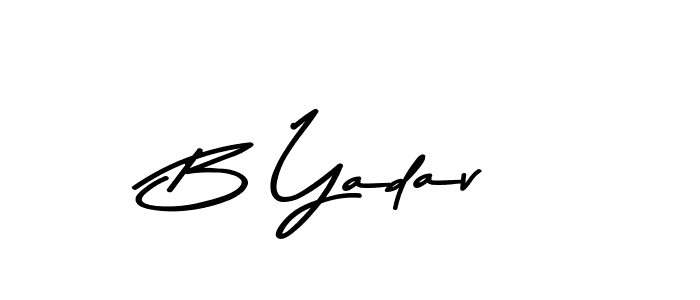 B Yadav stylish signature style. Best Handwritten Sign (Asem Kandis PERSONAL USE) for my name. Handwritten Signature Collection Ideas for my name B Yadav. B Yadav signature style 9 images and pictures png