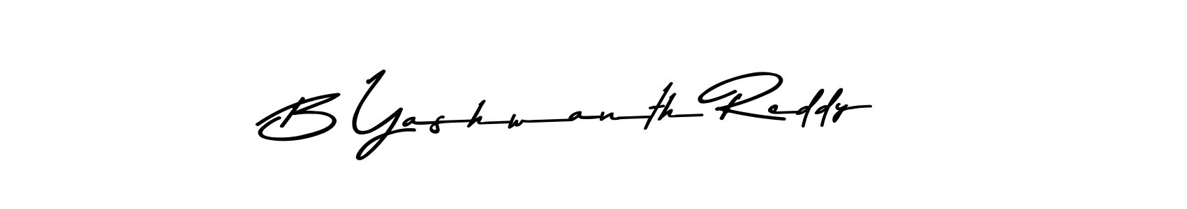 Create a beautiful signature design for name B Yashwanth Reddy. With this signature (Asem Kandis PERSONAL USE) fonts, you can make a handwritten signature for free. B Yashwanth Reddy signature style 9 images and pictures png