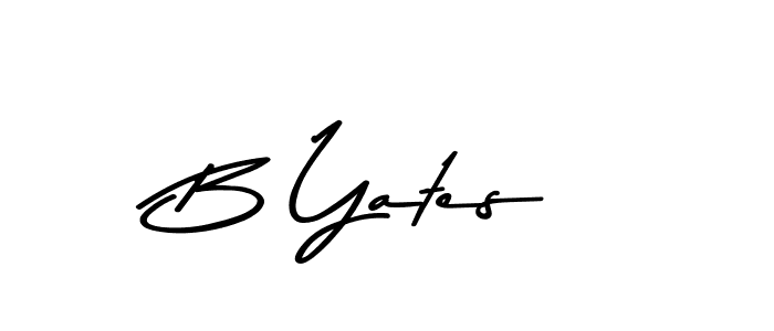 How to make B Yates signature? Asem Kandis PERSONAL USE is a professional autograph style. Create handwritten signature for B Yates name. B Yates signature style 9 images and pictures png