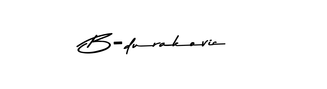 Use a signature maker to create a handwritten signature online. With this signature software, you can design (Asem Kandis PERSONAL USE) your own signature for name B-durakovic. B-durakovic signature style 9 images and pictures png