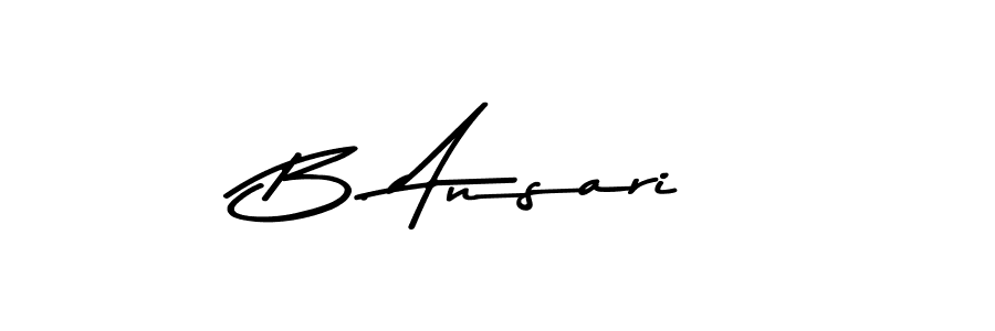 Use a signature maker to create a handwritten signature online. With this signature software, you can design (Asem Kandis PERSONAL USE) your own signature for name B. Ansari. B. Ansari signature style 9 images and pictures png