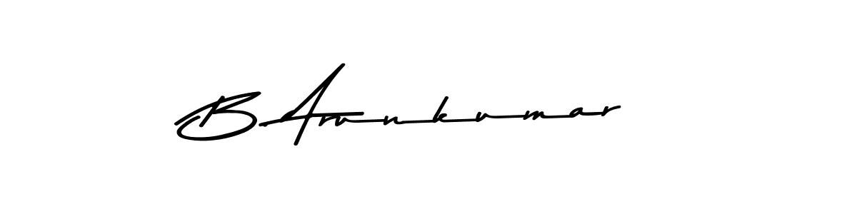 Use a signature maker to create a handwritten signature online. With this signature software, you can design (Asem Kandis PERSONAL USE) your own signature for name B. Arunkumar. B. Arunkumar signature style 9 images and pictures png