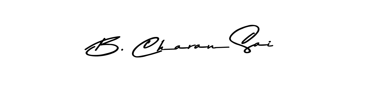 How to make B. Charan Sai name signature. Use Asem Kandis PERSONAL USE style for creating short signs online. This is the latest handwritten sign. B. Charan Sai signature style 9 images and pictures png