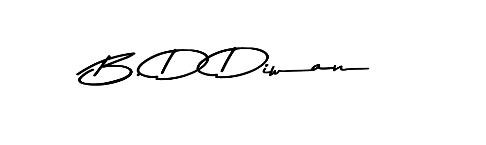 You should practise on your own different ways (Asem Kandis PERSONAL USE) to write your name (B. D Diwan) in signature. don't let someone else do it for you. B. D Diwan signature style 9 images and pictures png