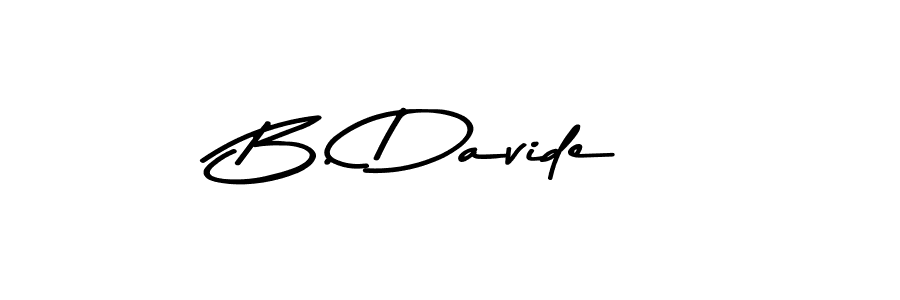 You should practise on your own different ways (Asem Kandis PERSONAL USE) to write your name (B. Davide) in signature. don't let someone else do it for you. B. Davide signature style 9 images and pictures png