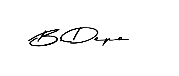 Also we have B. Depo name is the best signature style. Create professional handwritten signature collection using Asem Kandis PERSONAL USE autograph style. B. Depo signature style 9 images and pictures png