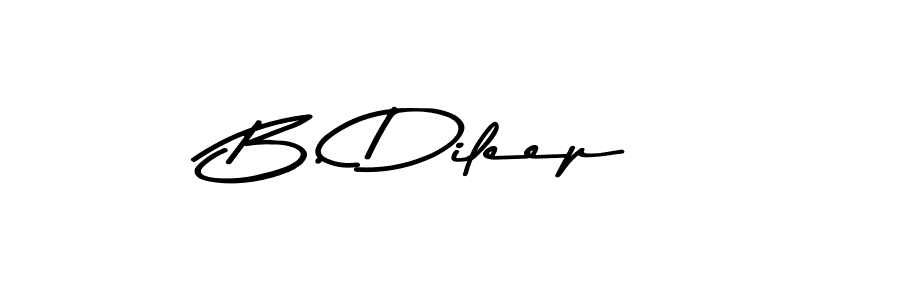 Create a beautiful signature design for name B. Dileep. With this signature (Asem Kandis PERSONAL USE) fonts, you can make a handwritten signature for free. B. Dileep signature style 9 images and pictures png