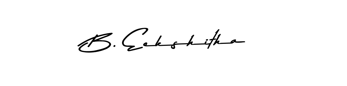 Also we have B. Eekshitha name is the best signature style. Create professional handwritten signature collection using Asem Kandis PERSONAL USE autograph style. B. Eekshitha signature style 9 images and pictures png