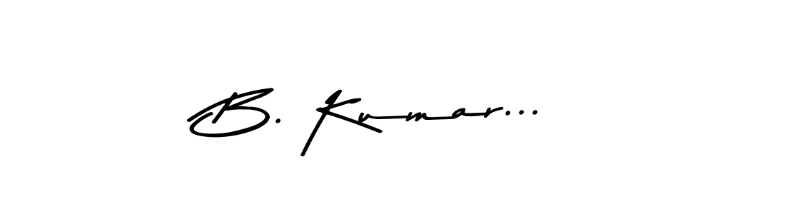 Asem Kandis PERSONAL USE is a professional signature style that is perfect for those who want to add a touch of class to their signature. It is also a great choice for those who want to make their signature more unique. Get B. Kumar... name to fancy signature for free. B. Kumar... signature style 9 images and pictures png