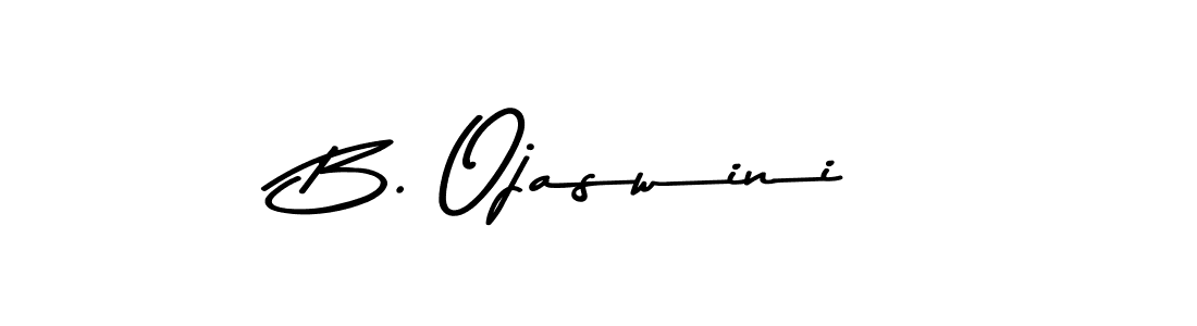 Create a beautiful signature design for name B. Ojaswini. With this signature (Asem Kandis PERSONAL USE) fonts, you can make a handwritten signature for free. B. Ojaswini signature style 9 images and pictures png