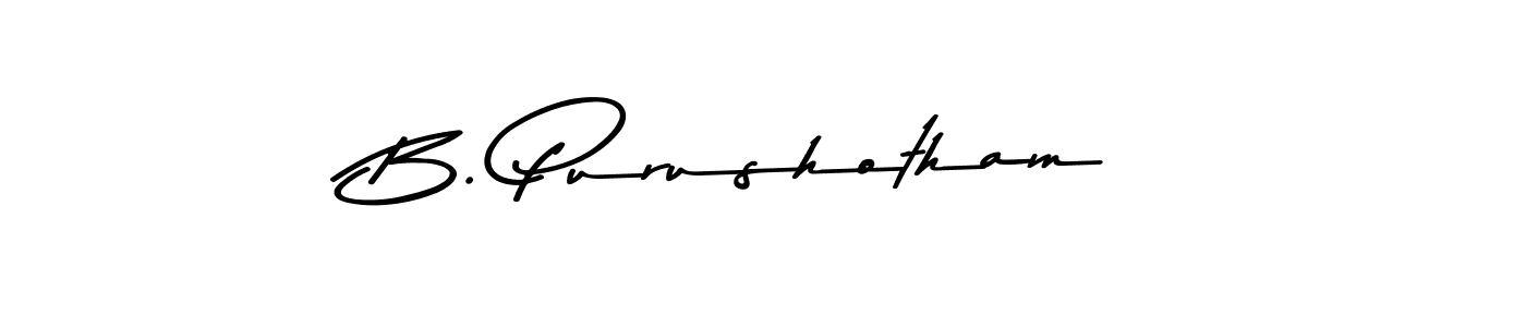 Make a beautiful signature design for name B. Purushotham. Use this online signature maker to create a handwritten signature for free. B. Purushotham signature style 9 images and pictures png