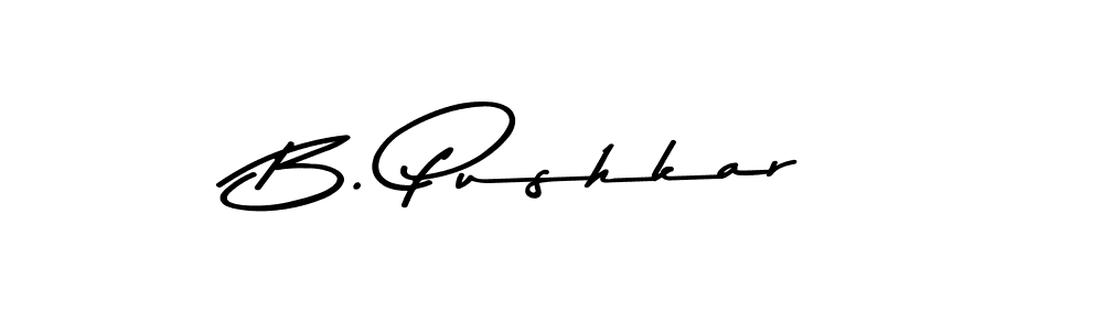 How to make B. Pushkar signature? Asem Kandis PERSONAL USE is a professional autograph style. Create handwritten signature for B. Pushkar name. B. Pushkar signature style 9 images and pictures png