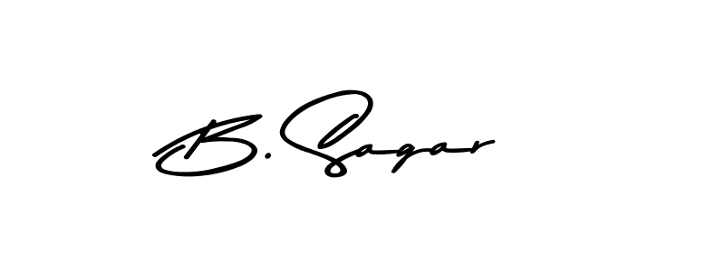 How to make B. Sagar name signature. Use Asem Kandis PERSONAL USE style for creating short signs online. This is the latest handwritten sign. B. Sagar signature style 9 images and pictures png