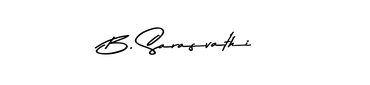 The best way (Asem Kandis PERSONAL USE) to make a short signature is to pick only two or three words in your name. The name B. Sarasvathi include a total of six letters. For converting this name. B. Sarasvathi signature style 9 images and pictures png