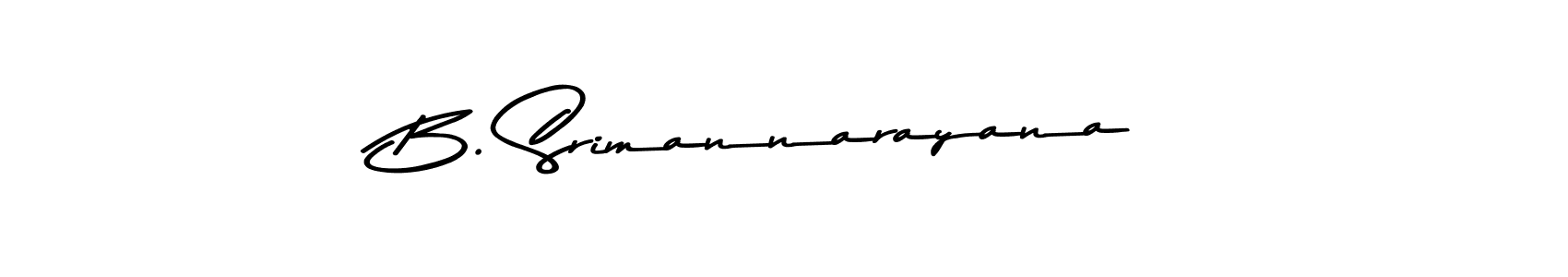 Make a beautiful signature design for name B. Srimannarayana. With this signature (Asem Kandis PERSONAL USE) style, you can create a handwritten signature for free. B. Srimannarayana signature style 9 images and pictures png