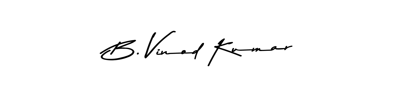 How to make B. Vinod Kumar signature? Asem Kandis PERSONAL USE is a professional autograph style. Create handwritten signature for B. Vinod Kumar name. B. Vinod Kumar signature style 9 images and pictures png