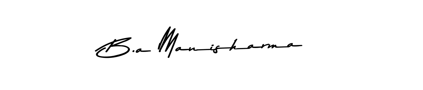 Asem Kandis PERSONAL USE is a professional signature style that is perfect for those who want to add a touch of class to their signature. It is also a great choice for those who want to make their signature more unique. Get B.a Manisharma name to fancy signature for free. B.a Manisharma signature style 9 images and pictures png