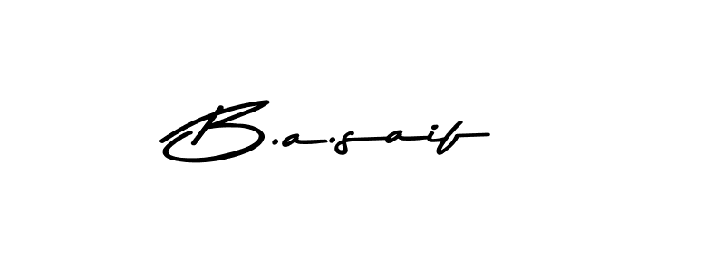 Also You can easily find your signature by using the search form. We will create B.a.saif name handwritten signature images for you free of cost using Asem Kandis PERSONAL USE sign style. B.a.saif signature style 9 images and pictures png