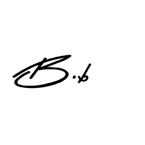 Make a beautiful signature design for name B.b. With this signature (Asem Kandis PERSONAL USE) style, you can create a handwritten signature for free. B.b signature style 9 images and pictures png