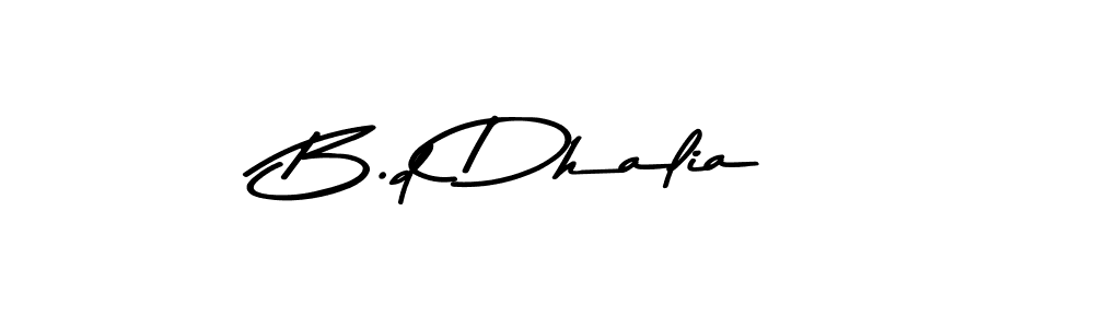 Use a signature maker to create a handwritten signature online. With this signature software, you can design (Asem Kandis PERSONAL USE) your own signature for name B.d Dhalia. B.d Dhalia signature style 9 images and pictures png