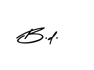 Design your own signature with our free online signature maker. With this signature software, you can create a handwritten (Asem Kandis PERSONAL USE) signature for name B.d.. B.d. signature style 9 images and pictures png