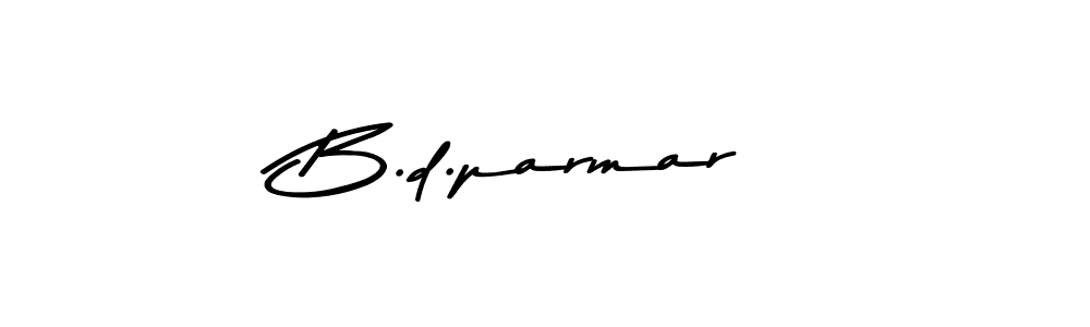 Also You can easily find your signature by using the search form. We will create B.d.parmar name handwritten signature images for you free of cost using Asem Kandis PERSONAL USE sign style. B.d.parmar signature style 9 images and pictures png
