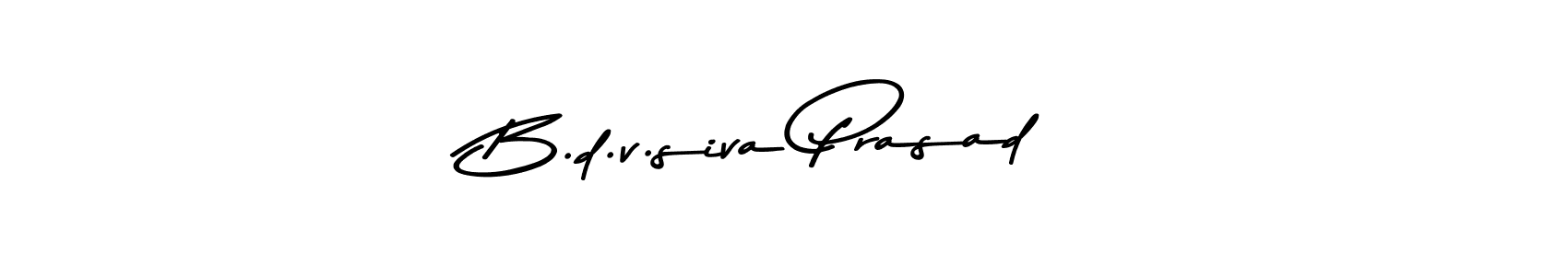 Make a beautiful signature design for name B.d.v.siva Prasad. With this signature (Asem Kandis PERSONAL USE) style, you can create a handwritten signature for free. B.d.v.siva Prasad signature style 9 images and pictures png