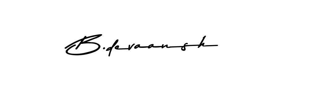 Use a signature maker to create a handwritten signature online. With this signature software, you can design (Asem Kandis PERSONAL USE) your own signature for name B.devaansh. B.devaansh signature style 9 images and pictures png