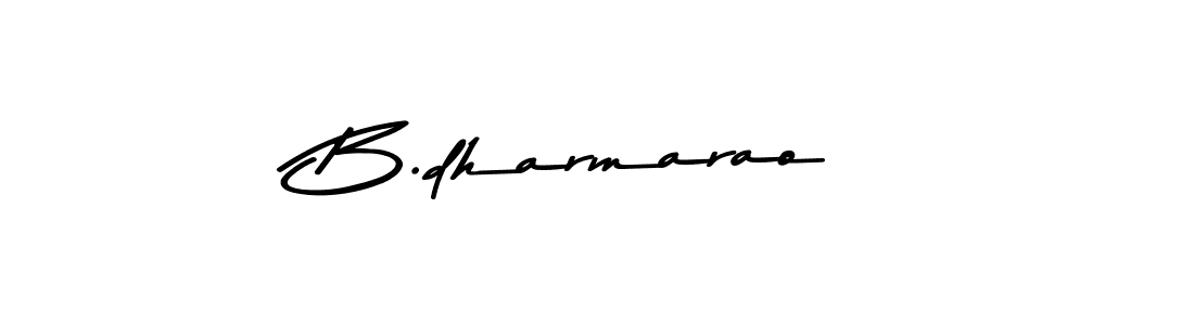 How to make B.dharmarao name signature. Use Asem Kandis PERSONAL USE style for creating short signs online. This is the latest handwritten sign. B.dharmarao signature style 9 images and pictures png