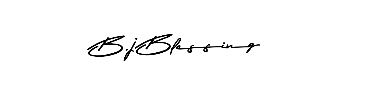 How to make B.j Blessing name signature. Use Asem Kandis PERSONAL USE style for creating short signs online. This is the latest handwritten sign. B.j Blessing signature style 9 images and pictures png