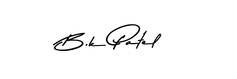 The best way (Asem Kandis PERSONAL USE) to make a short signature is to pick only two or three words in your name. The name B.k Patel include a total of six letters. For converting this name. B.k Patel signature style 9 images and pictures png