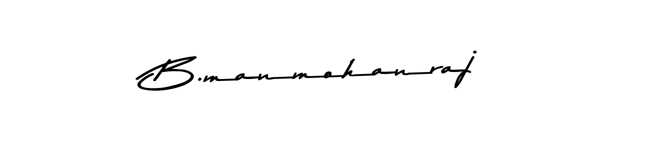 Design your own signature with our free online signature maker. With this signature software, you can create a handwritten (Asem Kandis PERSONAL USE) signature for name B.manmohanraj. B.manmohanraj signature style 9 images and pictures png