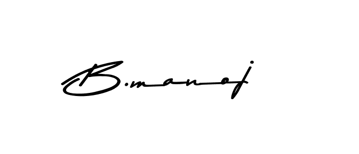 How to Draw B.manoj signature style? Asem Kandis PERSONAL USE is a latest design signature styles for name B.manoj. B.manoj signature style 9 images and pictures png