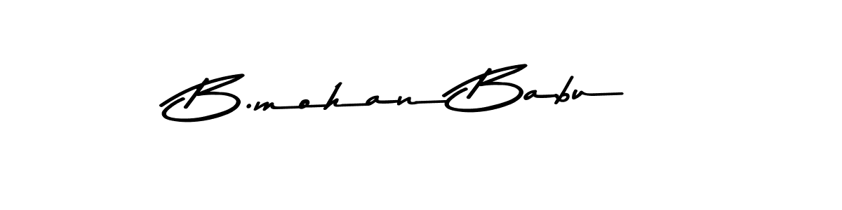 How to make B.mohan Babu name signature. Use Asem Kandis PERSONAL USE style for creating short signs online. This is the latest handwritten sign. B.mohan Babu signature style 9 images and pictures png