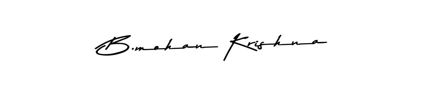 B.mohan Krishna stylish signature style. Best Handwritten Sign (Asem Kandis PERSONAL USE) for my name. Handwritten Signature Collection Ideas for my name B.mohan Krishna. B.mohan Krishna signature style 9 images and pictures png